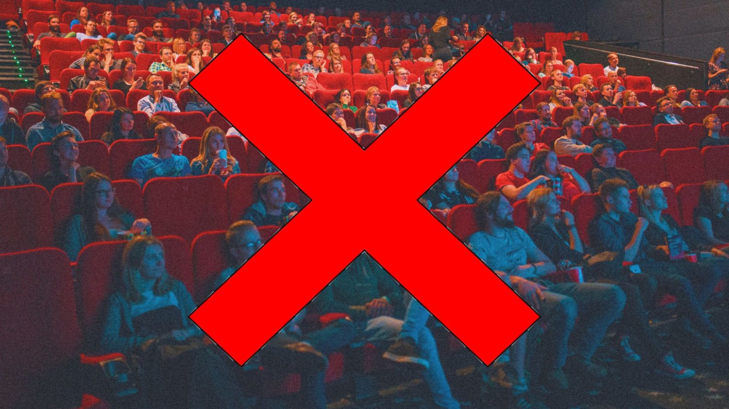 dlaczego filmy tak szybko trafiaja na VOD sala kinowa przekreślona czerwonym X
