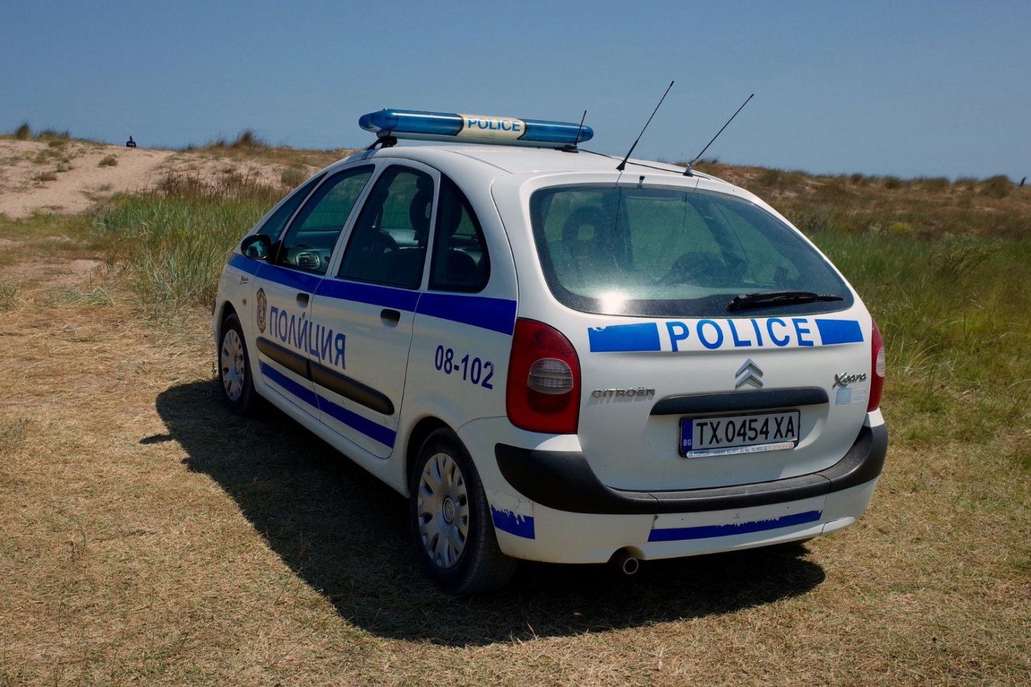 samochód bułgarskiej policji