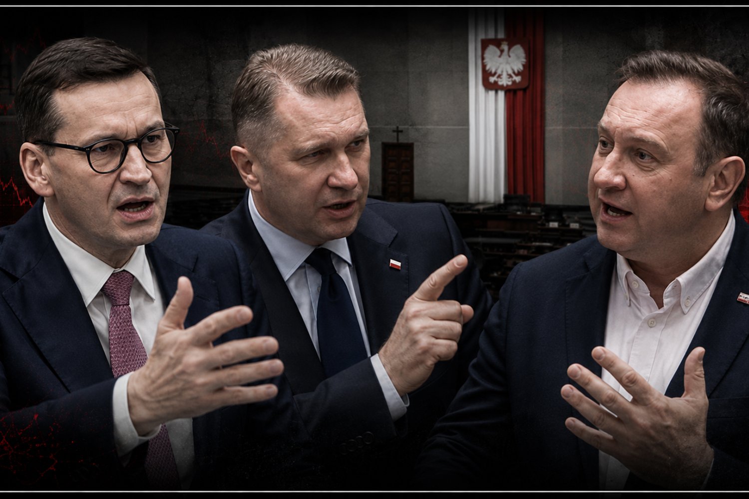Kłótnia w Sejmie. Morawiecki, Czarnek i Trela w akcji. "Widać kto pływa bez majtek".