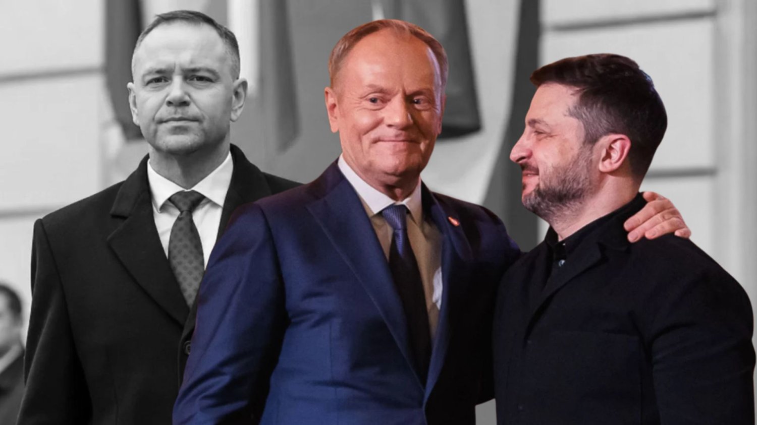 Tusk i Zełenski zapraszają na Konferencję Odbudowy Ukrainy. Nawrocki bez zaproszenia. Tusk, Zełenski, Nawrocki