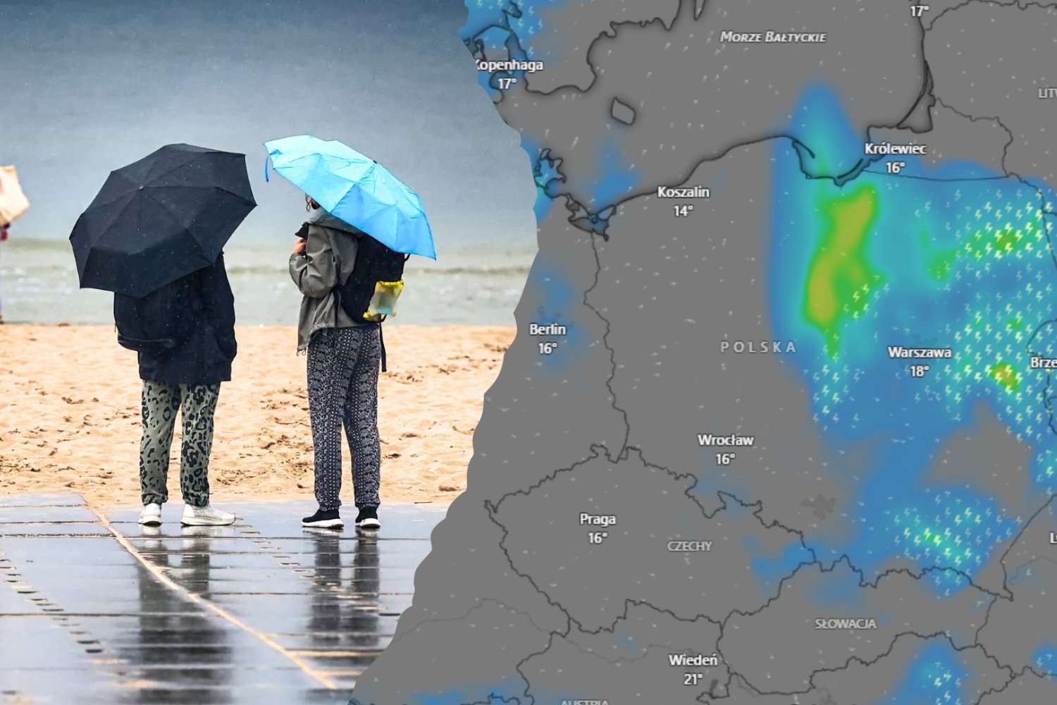 Tydzień łez nad Bałtykiem. Pogoda nie będzie rozpieszczać Polaków na wakacjach