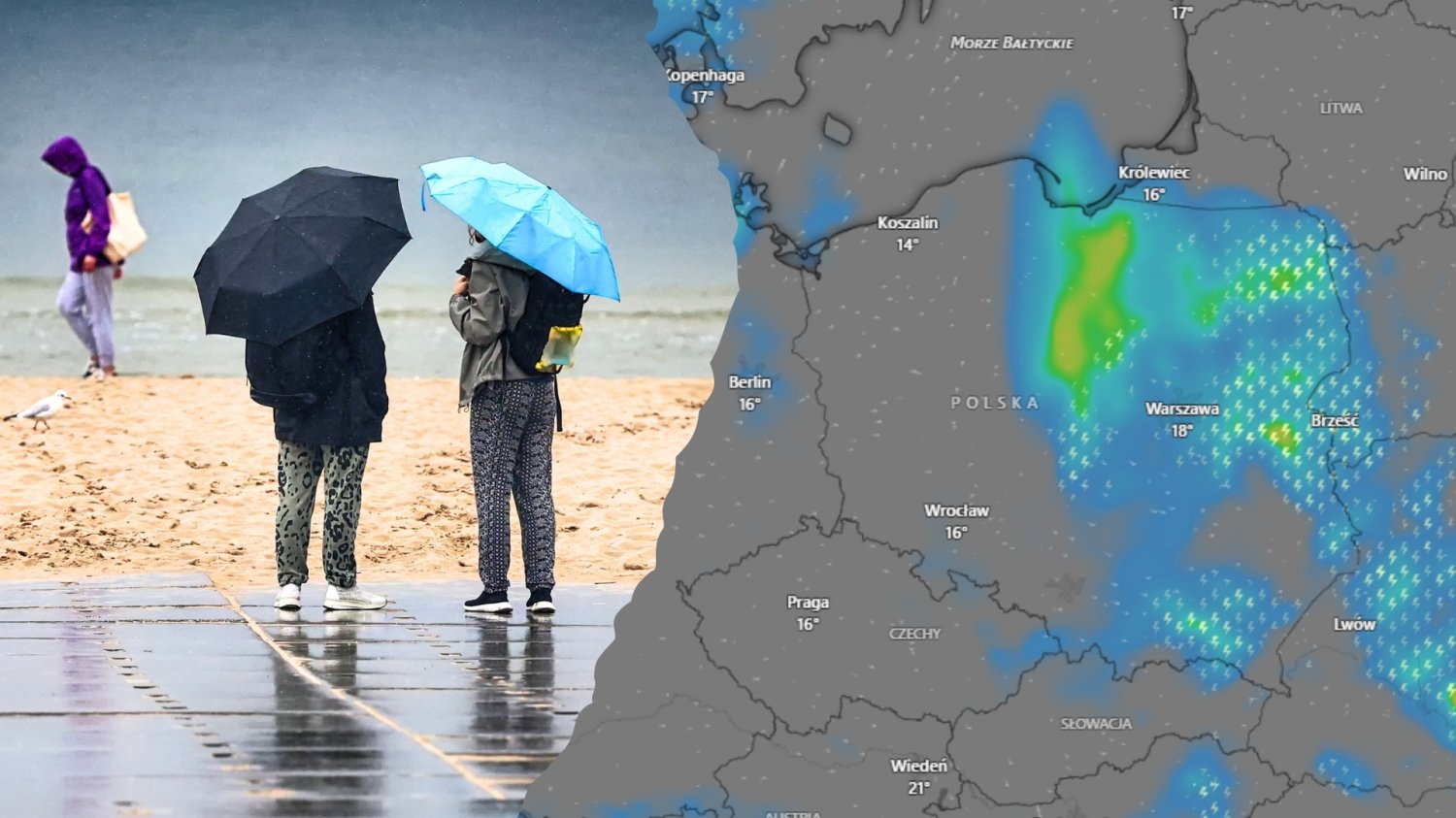 Tydzień łez nad Bałtykiem. Pogoda nie będzie rozpieszczać Polaków na wakacjach