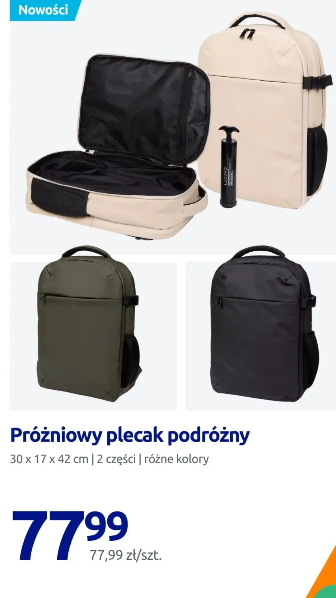 Action ma w ofercie nowy plecak Nowy plecak w ofercie Action