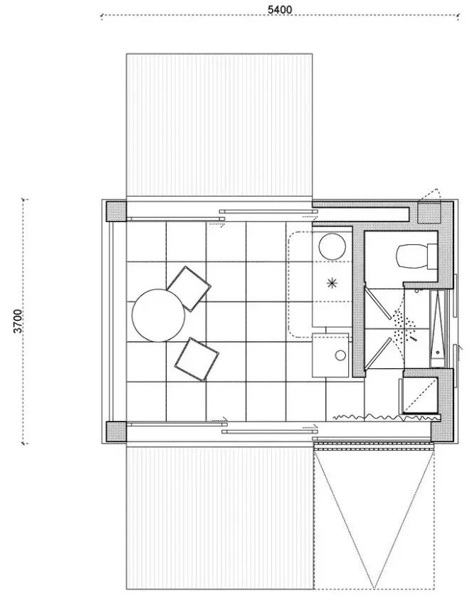 Dom 20 m2 samowystarczalny Projekt domu do 20 m2