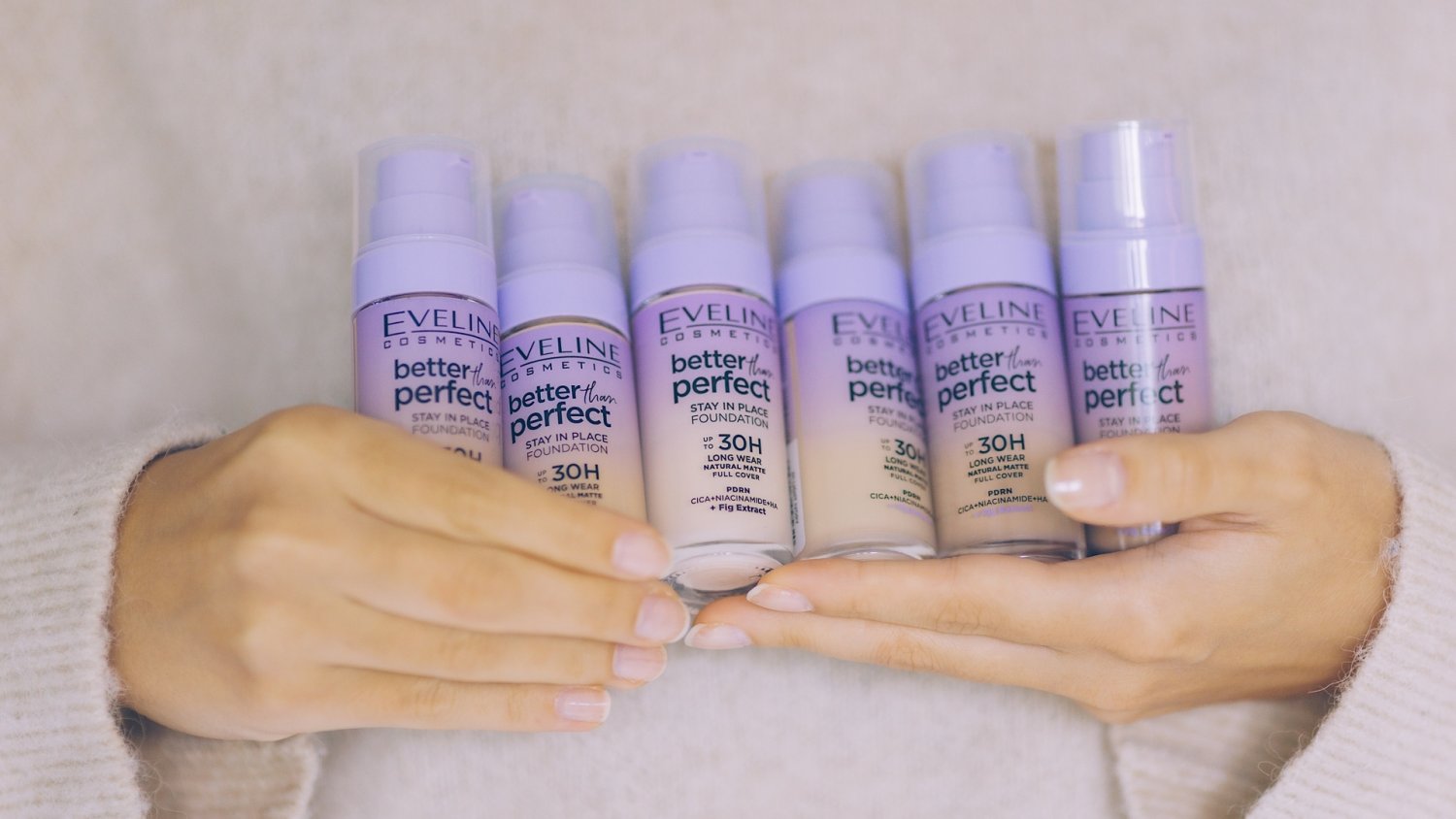 Wyglądaj Better Than Perfect. Ciesz się świeżym i trwałym makijażem dzięki produktom od Eveline Cosmetics