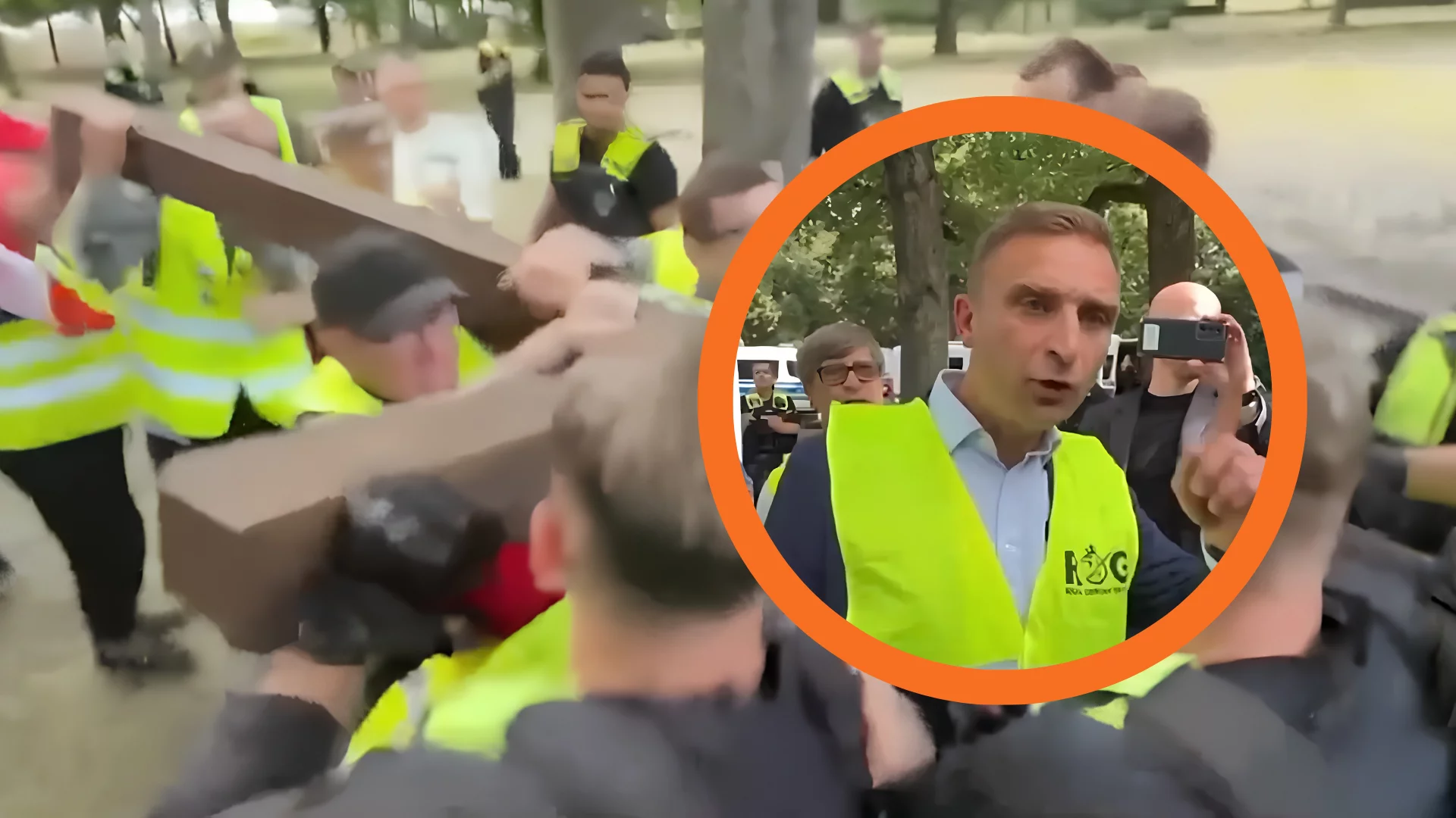 Bąkiewicz skuty kajdankami w Berlinie. Niemcy pokazali mu, gdzie jest granica