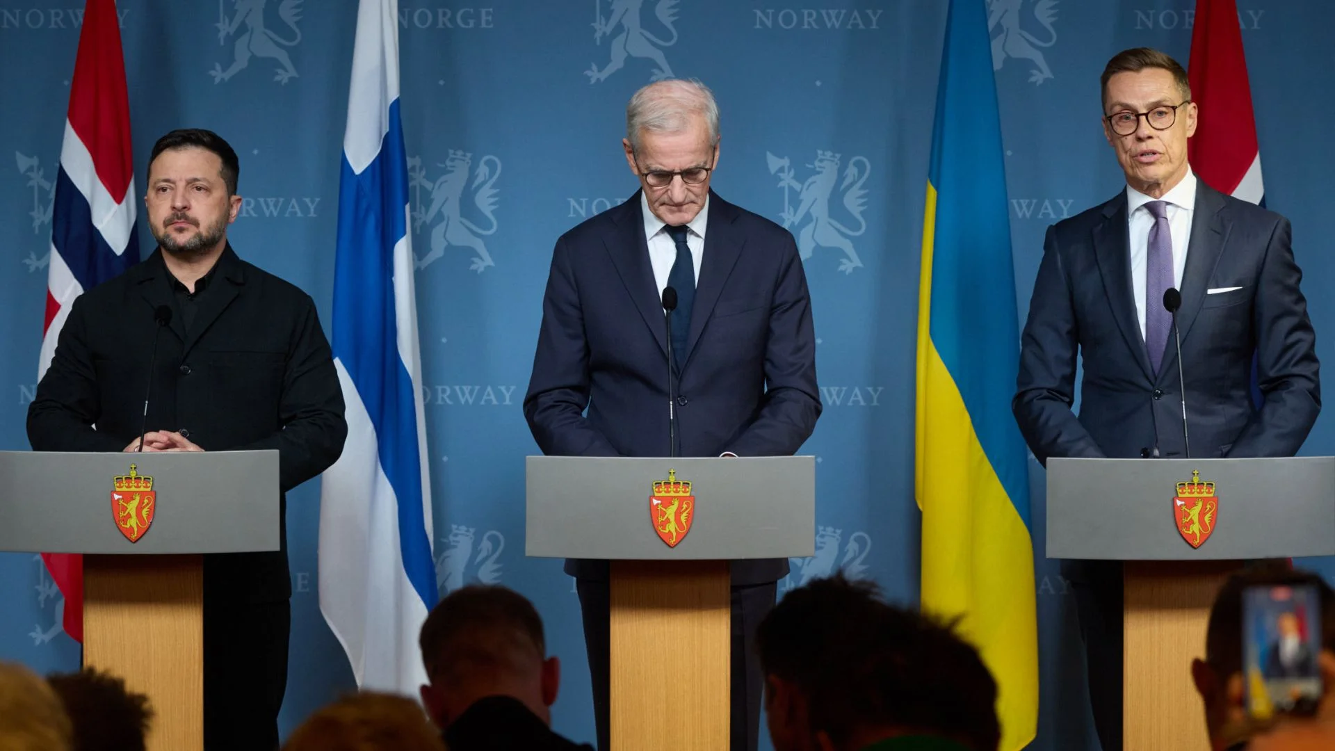 MSZ o rozmowach w Oslo. News o Polsce to nie był fake, ale kulisy są wymowne Wołodymyr Zełenski, Jonas Gahr Støre, Alexander Stubb