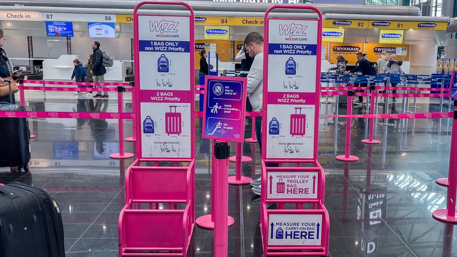 Wizz Air pozwala nadać bagaż w centrum Budapesztu