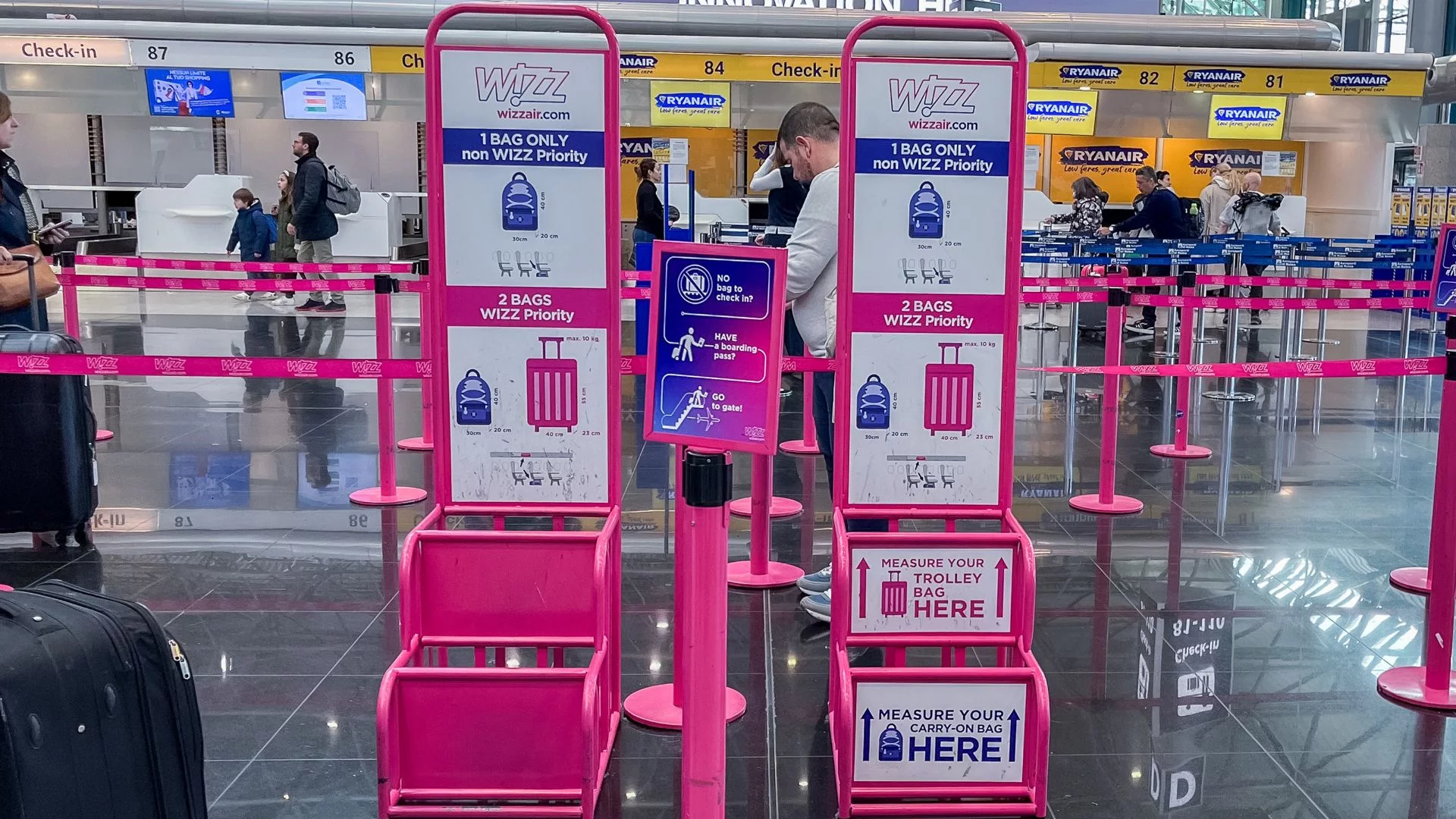 Wizz Air pozwala nadać bagaż w centrum Budapesztu