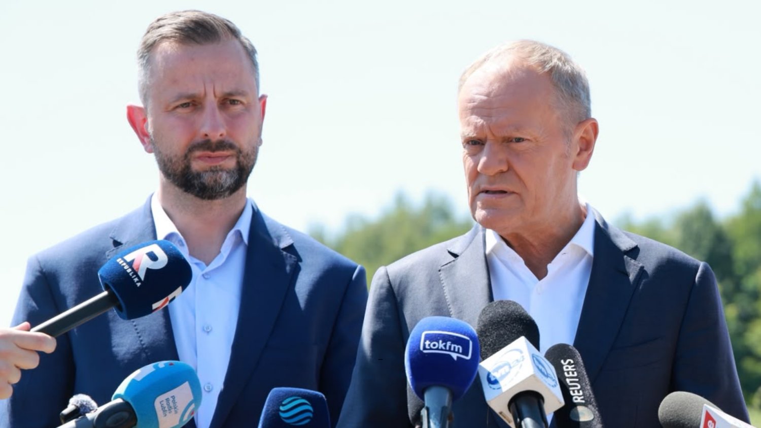 Nie jeden, a dwa obiekty naruszyły polską przestrzeń. "Był bardzo krótki sygnał" Władysław Kosiniak-Kamysz i Donald Tusk
