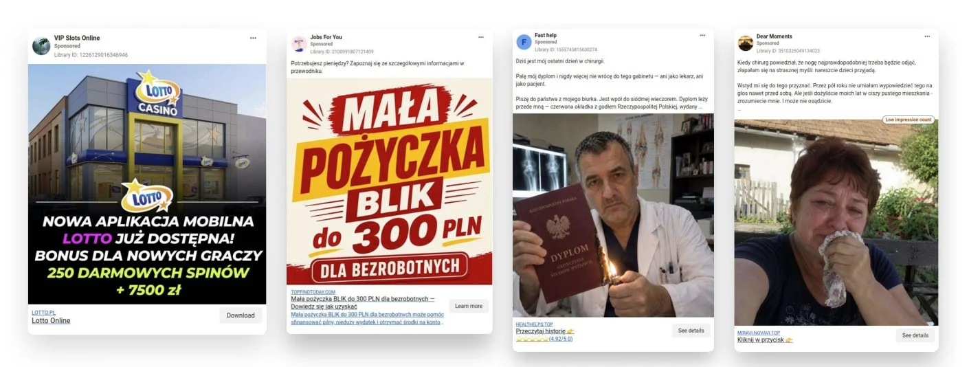 Oszukańcze reklamy na Facebooku