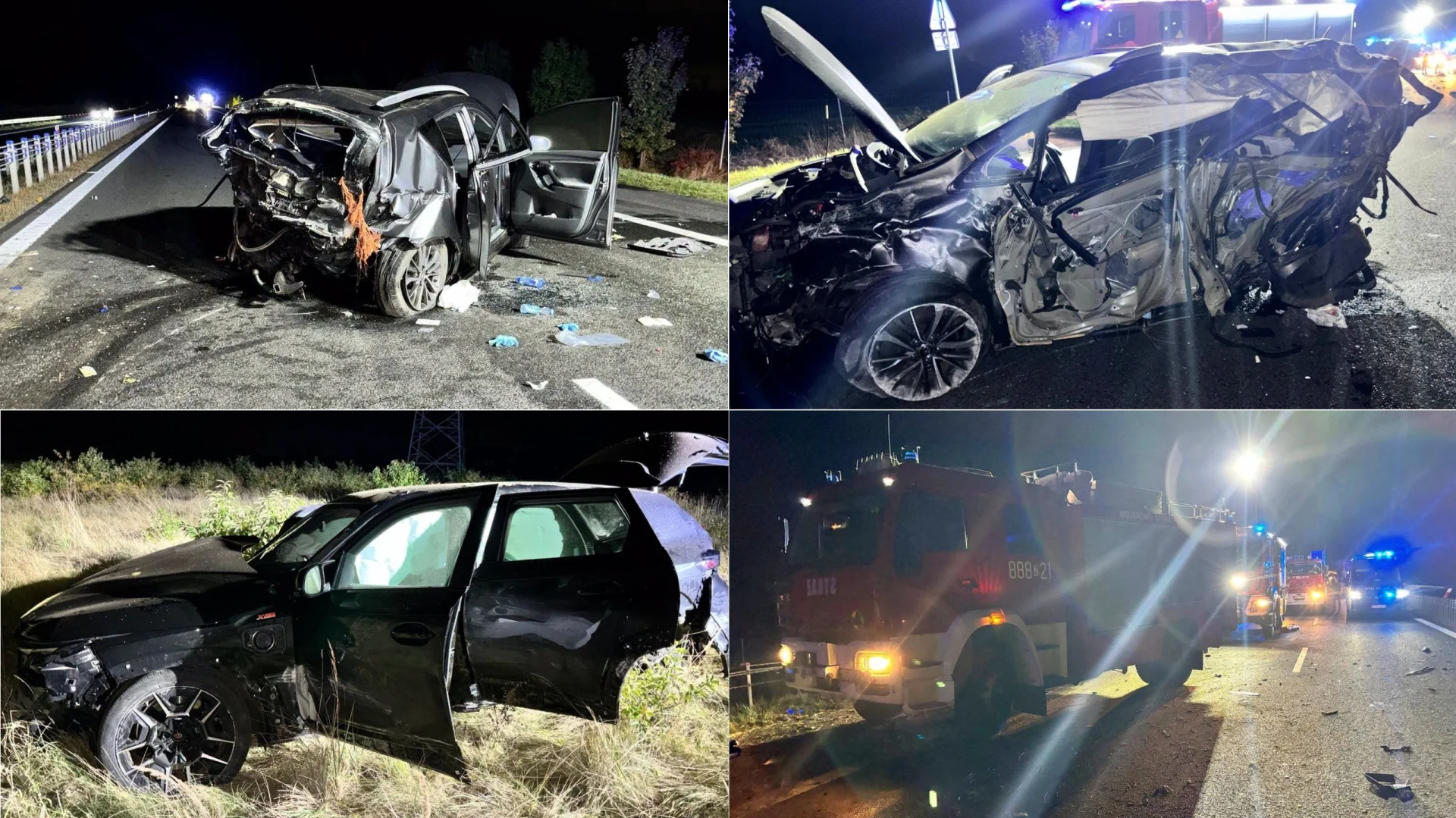 Leciał 270 km/h, a pasażer go nagrywał. Wjechali w tył Toyoty, jedna osoba nie żyje