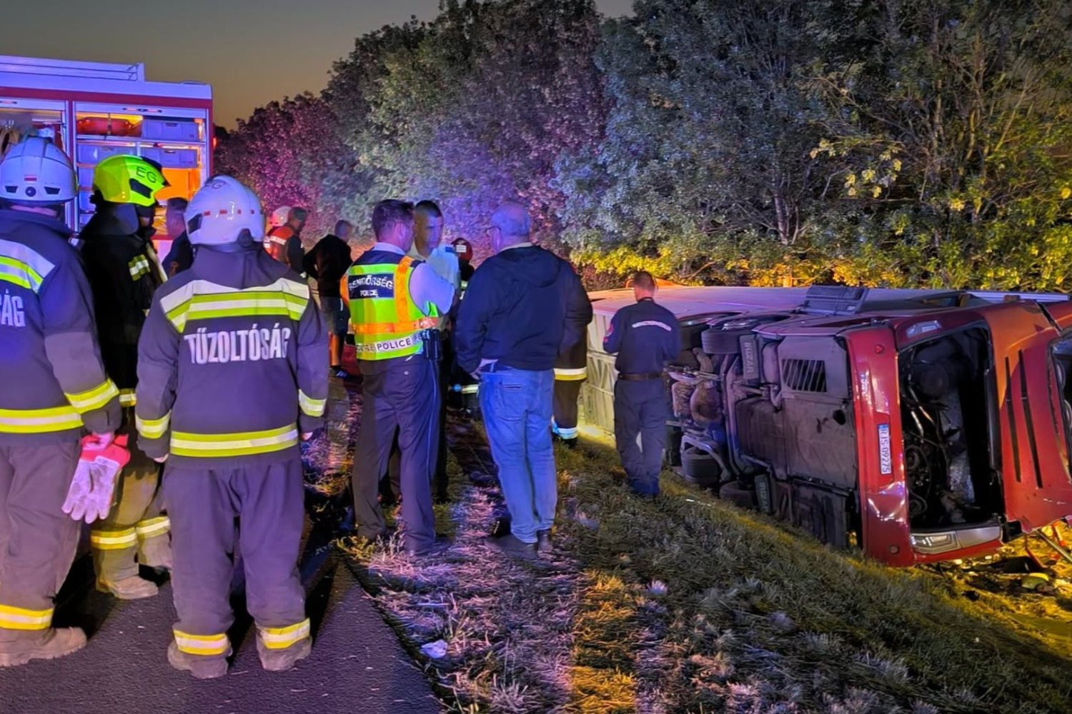 Tragiczny wypadek autobusu z Polakami na Węgrzech Wypadek polskiego autobusu na Węgrzech