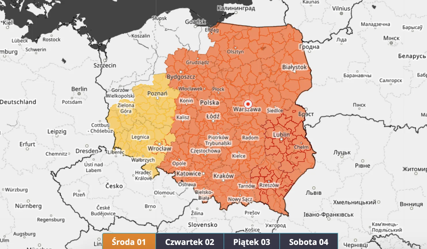 Radar burz nie pozostawia wątpliwości. Fala upałów musiała się tak skończyć Radar burz, gdzie jest burza, burze