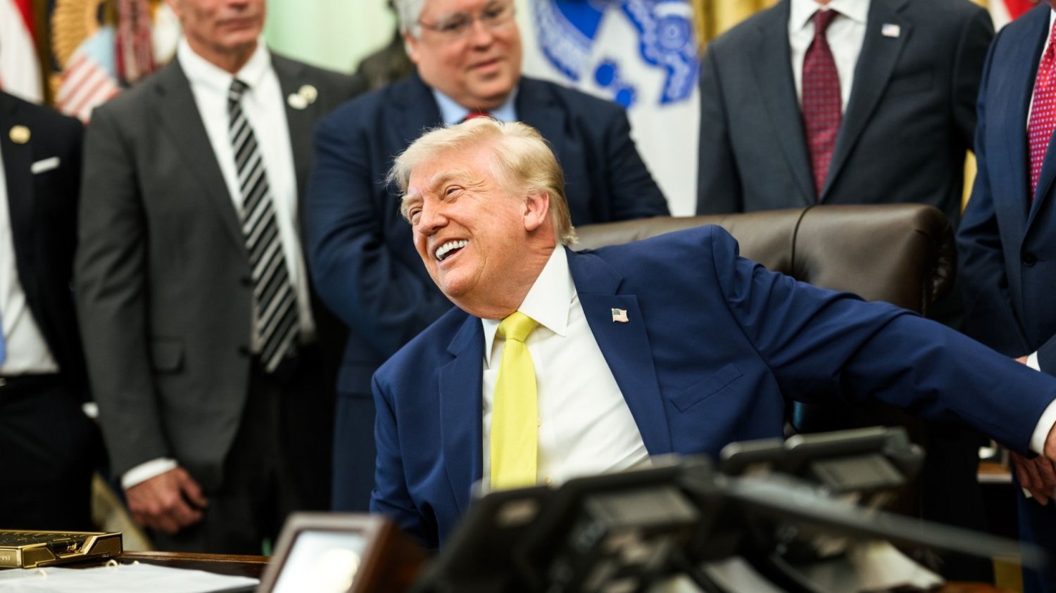 Prezydent USA Donald Trump w Białym Domu.