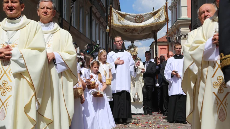 Procesja w Boże Ciało.