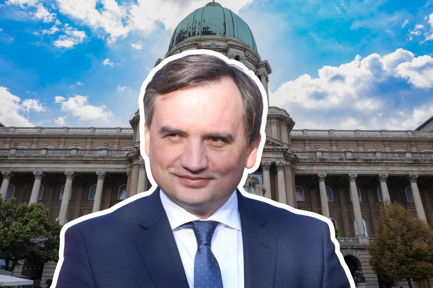 Zbigniew Ziobro na tle Budapesztu